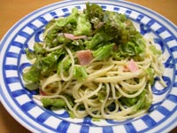 冷製ヨーグルトソースのスパゲッティー